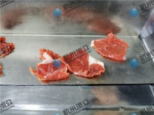 感謝客戶反饋，230A小型切魚片機(jī)切牛肉片效果