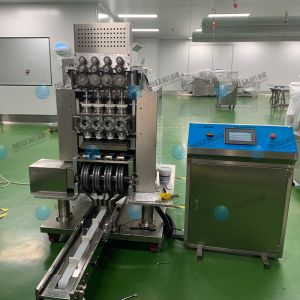 全自動 多功能多頭型湯圓成型排盤機(jī)客戶使用現(xiàn)場！
